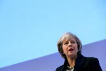 Britain's Prime Minister Theresa May addresses the Confederation of British Industry's (CBI) annual conference in London, November 21, 2016. PHOTO BY REUTERS/Stefan Wermuth