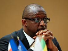 Mali's Foreign Minister Tieman Hubert Coulibaly attends a conference on Mali in Lyon, March 19, 2013. PHOTO BY REUTERS/Robert Pratta