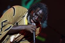 Ivorian reggae singer Tiken Jah Fakoly performs during the Carthage International Festival at the Carthage Roman ruins in Tunis, August 7, 2012. PHOTO BY REUTERS/Zoubeir Souissi
