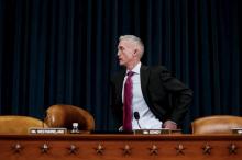 Committee Chairman, U.S. Representative Trey Gowdy (R-SC) arrives before Democratic presidential candidate Hillary Clinton is set to testify before his House Select Committee on Benghazi about the attack on a U.S. diplomatic mission in Benghazi, Libya, on Capitol Hill in Washington, October 22, 2015. PHOTO BY REUTERS/Jonathan Ernst