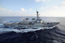 The guided-missile destroyer USS Mahan (DDG 72) transits the Mediterranean Sea, August 31, 2012. PHOTO BY REUTERS/Mass Communication Specialist 2nd Class Jacob D. Moore/U.S. Navy