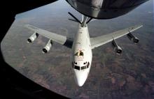 A U.S. Air Force WC-135 Constant Phoenix aircraft is refuelled from an air tanker in an undated photo. PHOTO BY REUTERS/U.S. Air Force