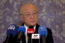 International Atomic Energy Agency (IAEA) Director General Yukiya Amano attends a news conference in Tehran, Iran, January 18, 2016. PHOTO BY REUTERS/Raheb Homavandi
