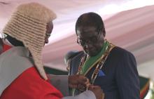 Zimbabwe's President Robert Mugabe sworn in
